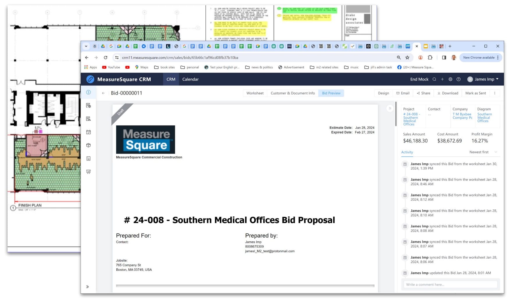 How MeasureSquare CRM streamlines your commercial flooring takeoff estimating process?