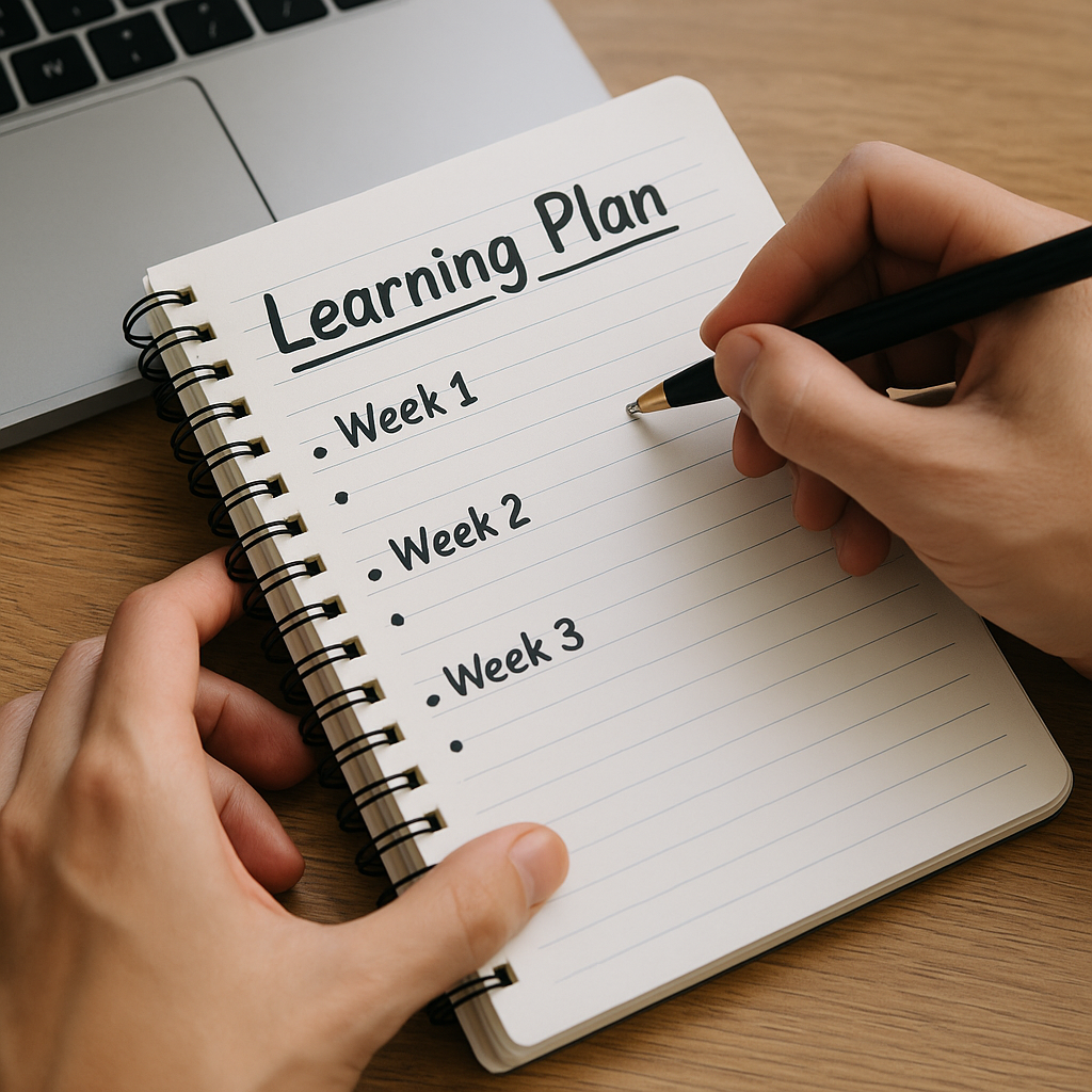 3-Week Learning Plan — illustrative timeline