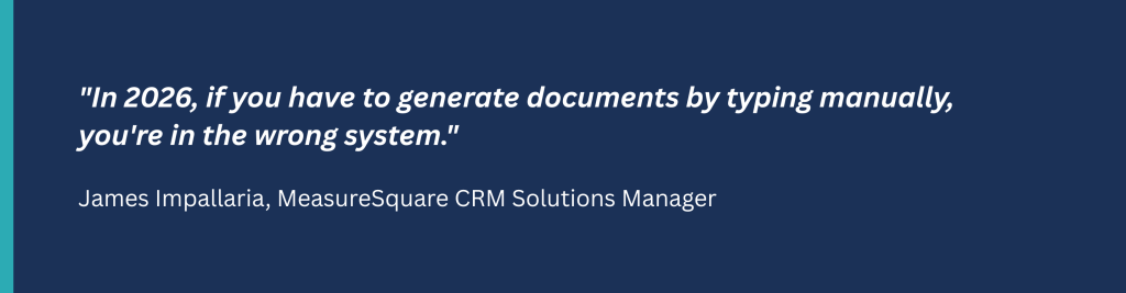image showing quote from the CRM manager, highlighting automation as key to success